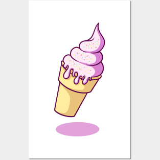 Ice Cream Cone Posters and Art